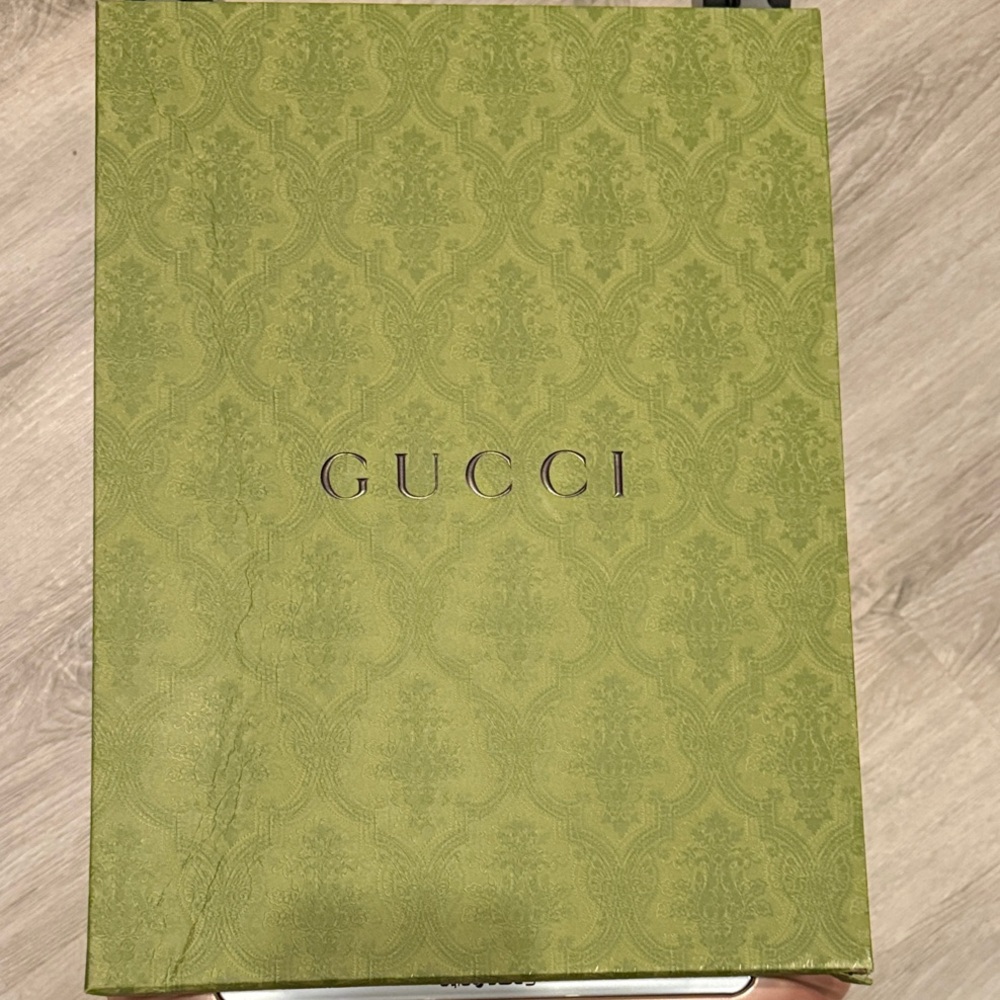 Gucci Olive Green Embossed Box
